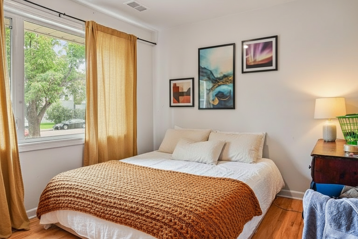 Master Bedroom after staging